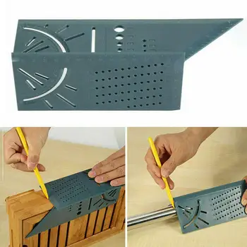 

Multifunctional Woodworking Three-Dimensional Positioning Ruler 3D Angle Measurement Measuring Ruler Hand Tool Sets