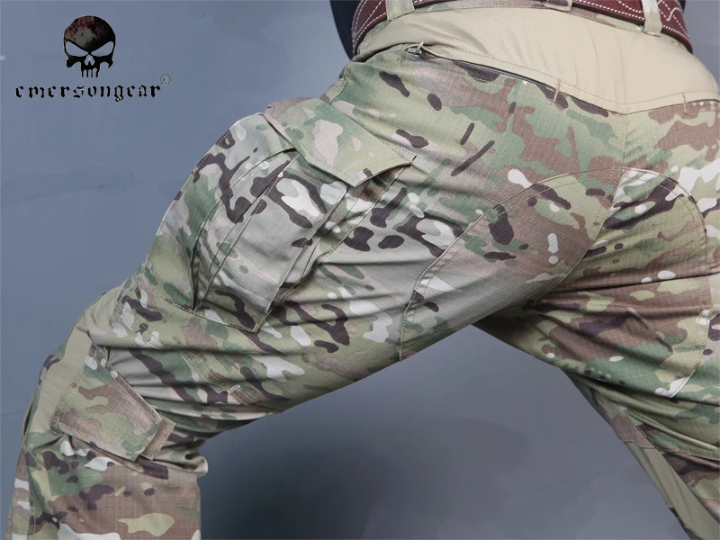 Мужские военные охотничьи БДУ штаны EMERSON Combat G3 тактические штаны с наколенниками Мультикам черные АОР Лесной