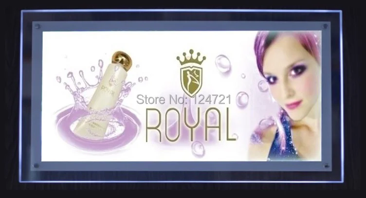 

Advertising ultra-thin LED lightbox ,acrylic frames crystal led display board 27inches X 40inches
