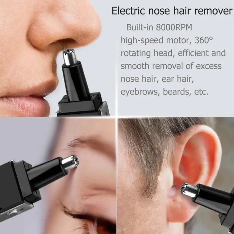 Электрический триммер для бритья волос в носу безопасный уход за лицом триммер для волос в носу тример для бровей для мужчин и женщин