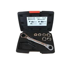 FREFOX 6-19mm Universal socket set with double box RATCHET WRENCH 13 IN 1 DOUBLE HEAD REVERSIBLE RATCHET Combination SPANNER