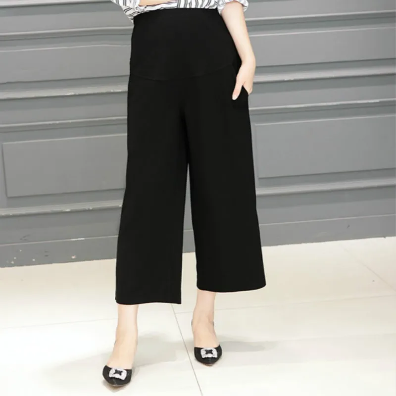 Spring Summer Wide Leg Maternity Pants Maternity Clothes for Pregnant