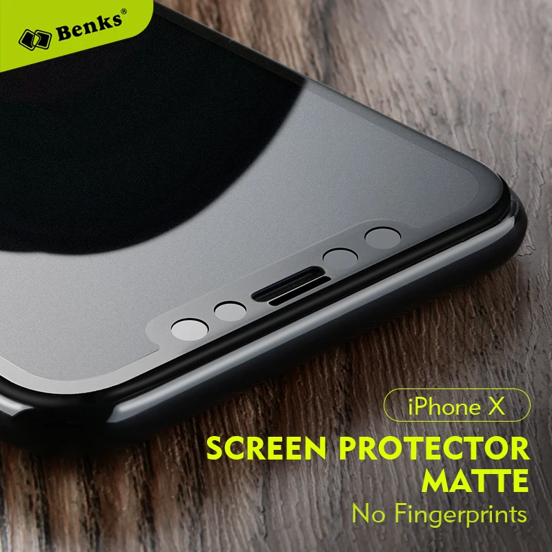 Benks 0.23MM Frosted Tempered Glass Protector For iPhone X