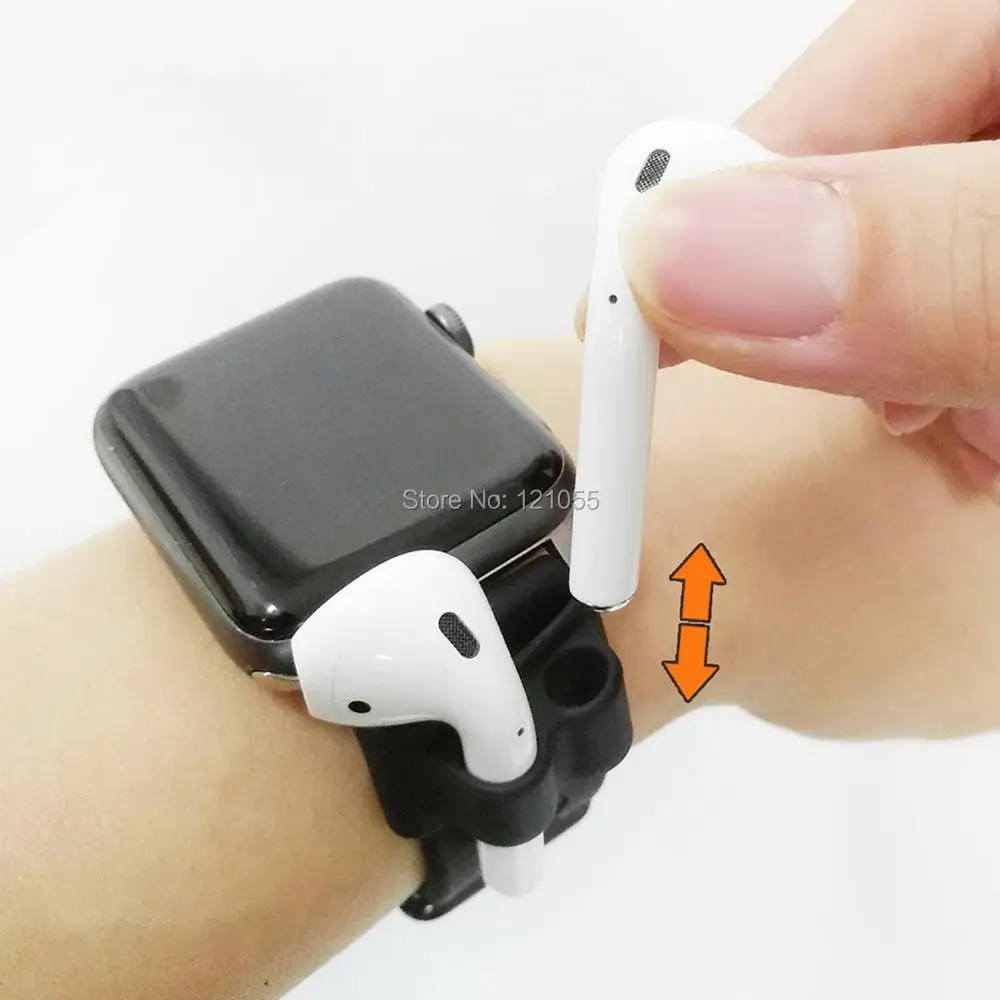 AirPods держатель для Apple беспроводной bluetooth держатель для наушников чехол для Apple watch ремешок крюк для наушников вкладыши аксессуар 100 шт./партия