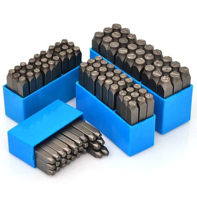 German Quality Metal Stamp Punch Set Alphabet Letter Number Carbon 
