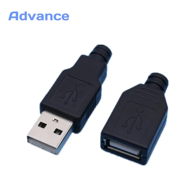 aliexpress com compre 1 par conector usb male female conectores