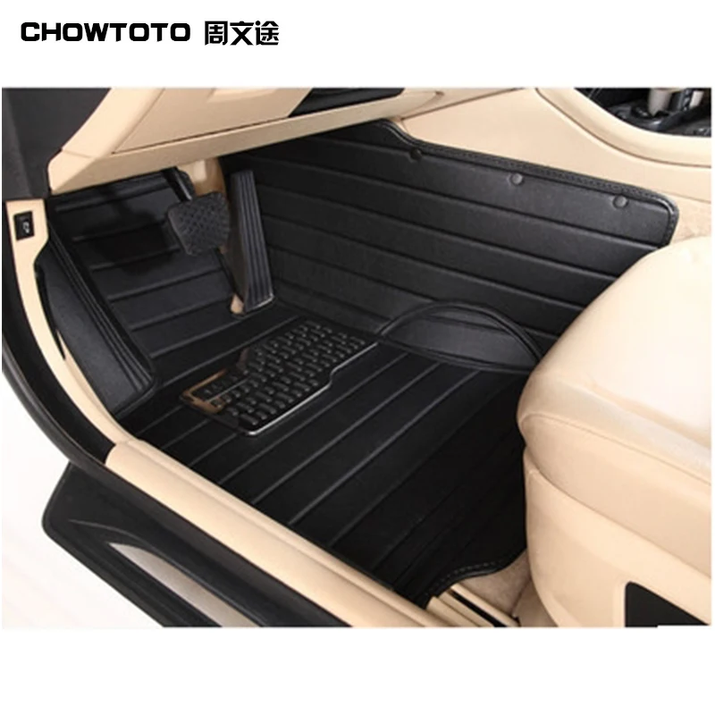 

CHOWTOTO Custom Special Car Floor Mats For Mitsubishi ASX Non-slip Waterproof Leather Carpets For ASX