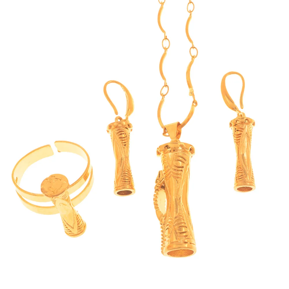 Традиционная Подвеска Барабан ожерелья серьги кольцо фоны стиль Kundu Ювелирные наборы подарки# J0161