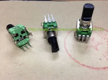 

13mm B5K 5K Linear Taper Potentiometer Knurled Shaft RTangle PC Mount