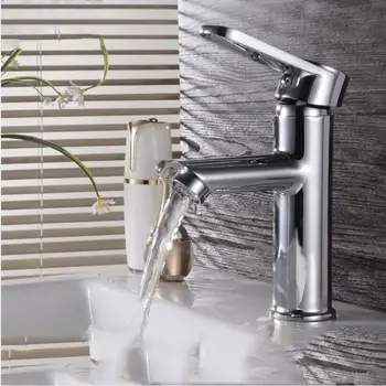 

Zinc Alloy Basin Faucet Bathroom Hand Wash Basin Faucet Hot And Cold Water Tap