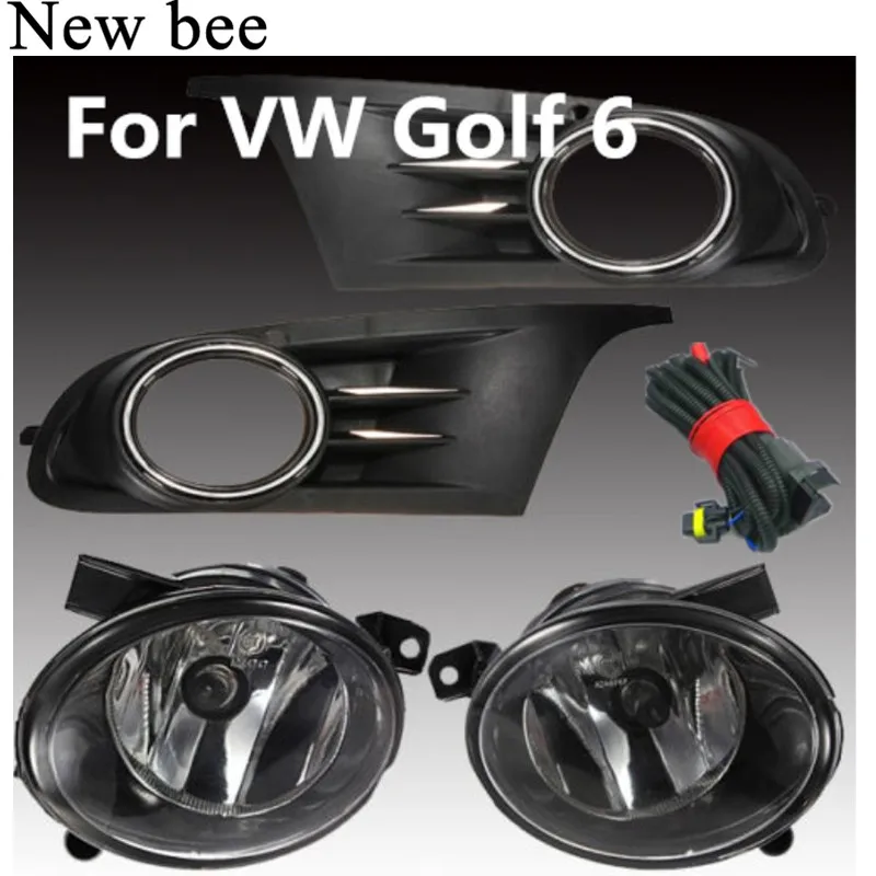 Newbee For Volkswagen VW Golf 6 MK6 Fog Lamp Kit Front Lower Bumper