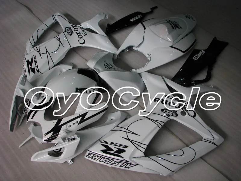 

For 06-07 Suzuki GSXR600 GSXR750 K6 K7 GSXR 600 750 Injection Motorcycle ABS Fairing Bodywork Kit 2006 2007 White Black