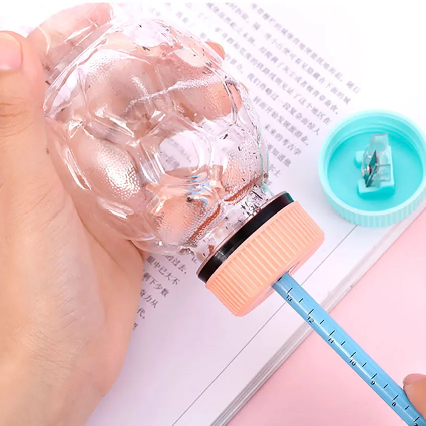 

Creative Pencil Sharpener Capsule Cap Manual Cutter Sharpeners Student Stationery Primary School Rewards Can Use With the Bottle