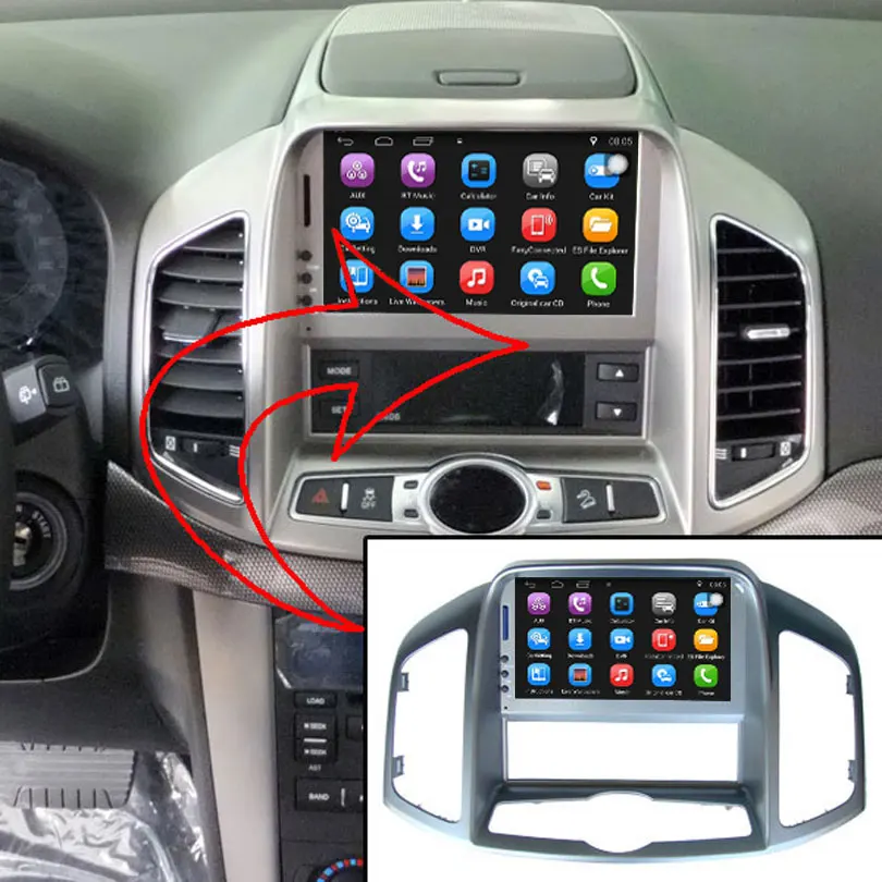 Top Upgraded Original Car multimedia Player Car GPS Navigation Suit to Chevrolet Captiva 2011-2012 Support WiFi Bluetooth 1