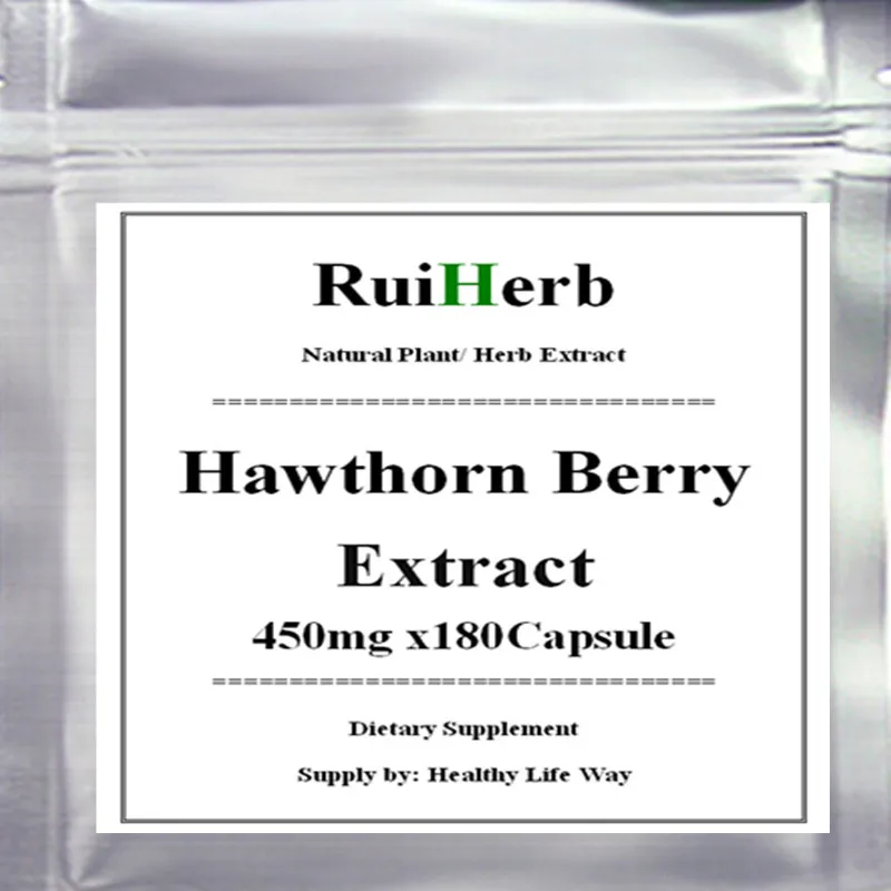 

Hawthorn Berry Extract Capsule 450mg x 180pcs -Support for Heart Nutrition, Improves Energy Levels & Reduces Anxiety