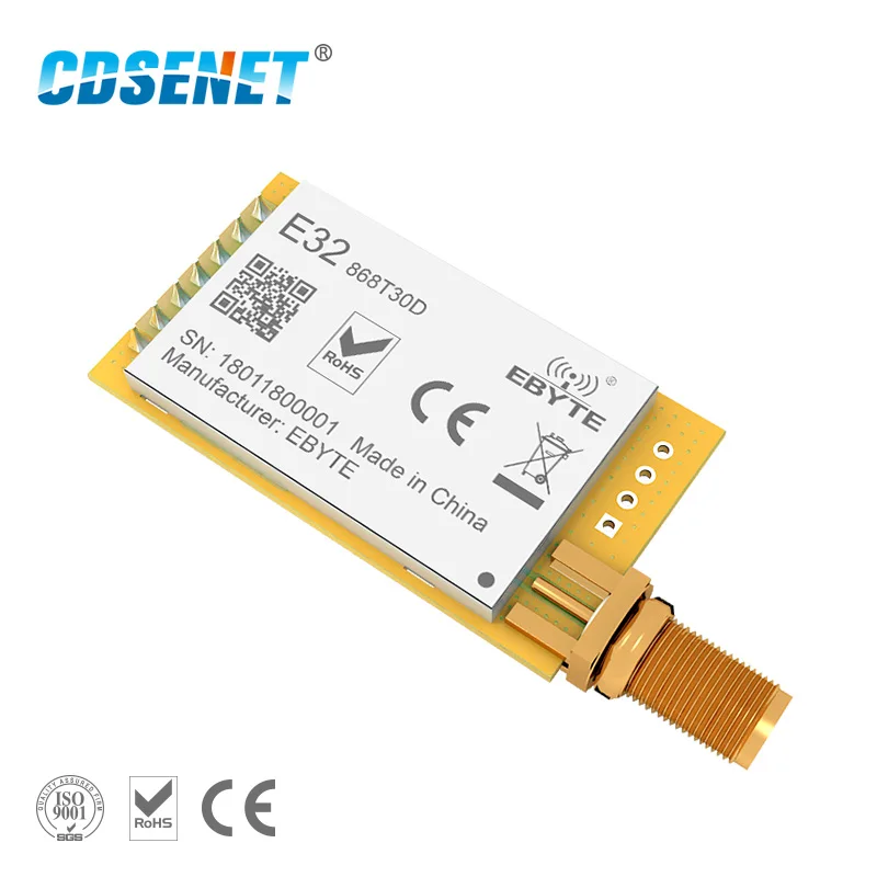 1 шт. E32-868T30D МГц LoRa SX1276 rf модуль Long Range 868 UART 1 Вт iot РЧ трансивер 868 МГц Ebyte РЧ передатчик и приемник - изображение