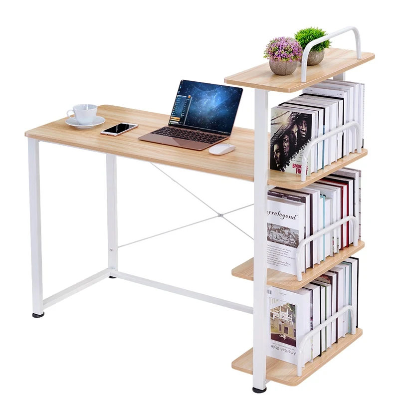 

Computer Desk Chipboard Office PC Table Storage Bookcase Shelf Office Furniture Dropshipping
