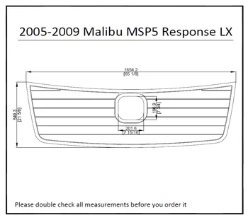 

2005-2009 Malibu MSP5 With Hatch Cut Out Boat Swim Platform Pad Boat EVA Teak Decking 1/4" 6mm