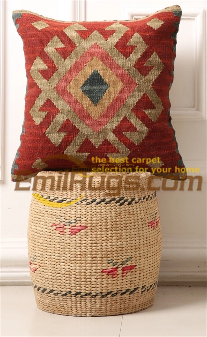 

Handmade Kilim Cushion Cover Handmade Craft Gift Fleece Pillow Decorative Handmade Decor