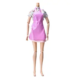 3 шт./компл. Милая Детская Одежда для куклы с фартук кухня костюмированные куклы интимные аксессуары розовый голубой цвет