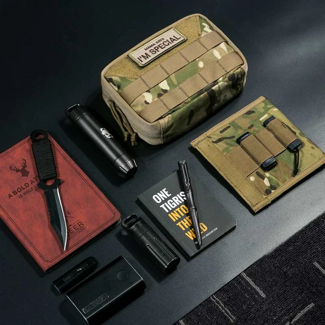  WYNEX Tactical Mag Admin Pouch, Molle Utility Tool Pouch  Medical EMT Organizer with Triple Stacker Magazine Holder for M4 M16 Patch  Included Army Green : Sports & Outdoors