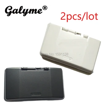

2PCS/LOT Hot Sale Limited Case for NintendoDS DS Dual Screen GBO Game Console Shell Iron Black/White Color Boy Housing Shell