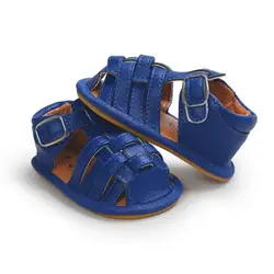 Новые летние детские дышащие детские Обувь для девочек Обувь для мальчиков из искусственной кожи мягкая подошва Обувь для младенцев Prewalker