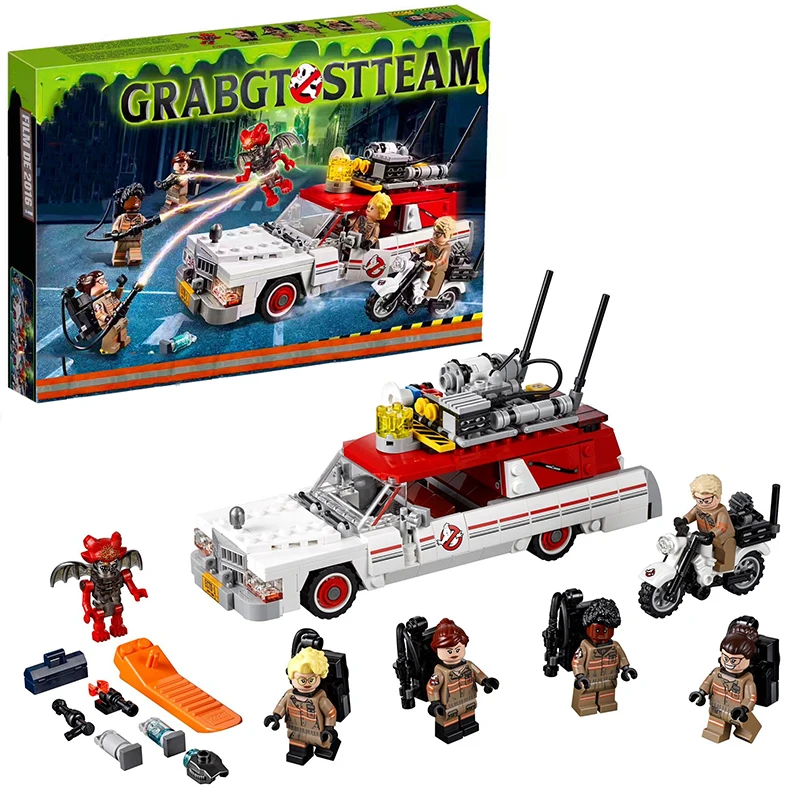 Ghostbusters Ecto-1 /& 2 75828 Building Blocks 586 Pcs Bricks Free Shipping