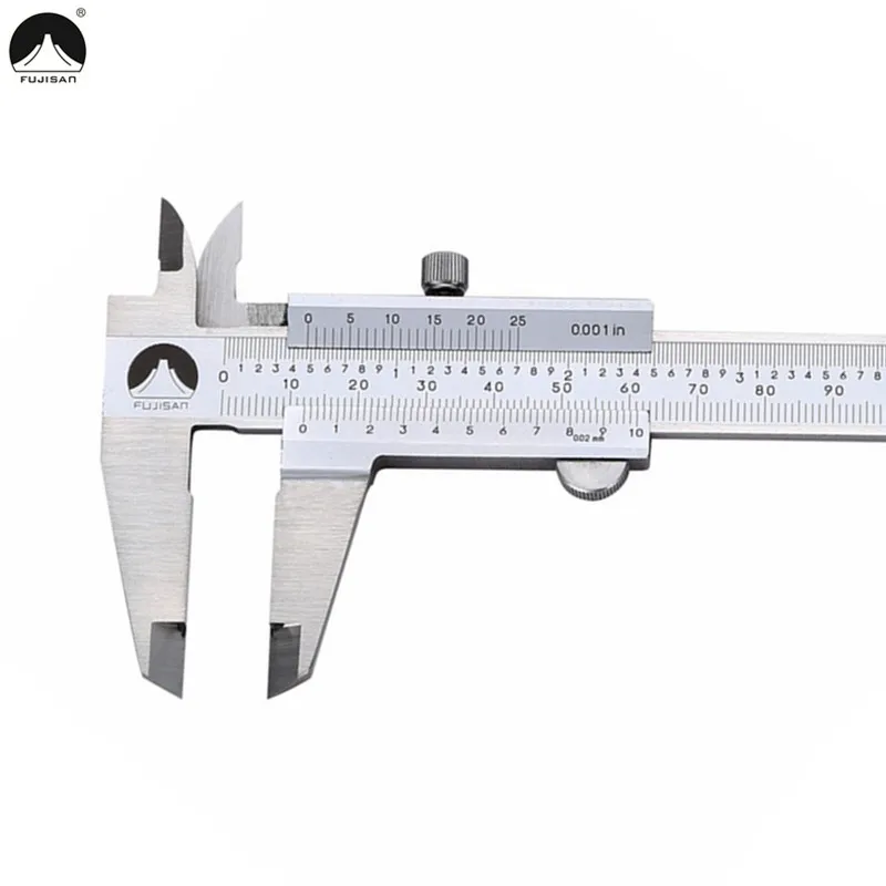 

FUJISAN Vernier Caliper 0-150mm 0.001inch Stainless Steel Calipers Metric/Inch Micrometer Gauge Measuring Tool