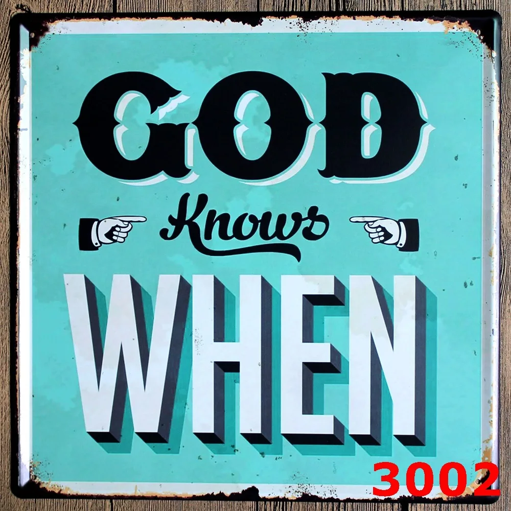 god knows when large vintage license plate metal signs home decor office restaurant bar metal painting - Metal Signs Home Decor god knows when large vintage license plate metal signs home decor office restaurant bar metal painting - Metal Signs Home Decor