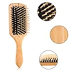 Massage Comb Paddle Brush Antistatic Combanti-static Natural Wooden Massage Hairbrush Comb Scalp Health Care Paddle Brush ► Photo 2/6