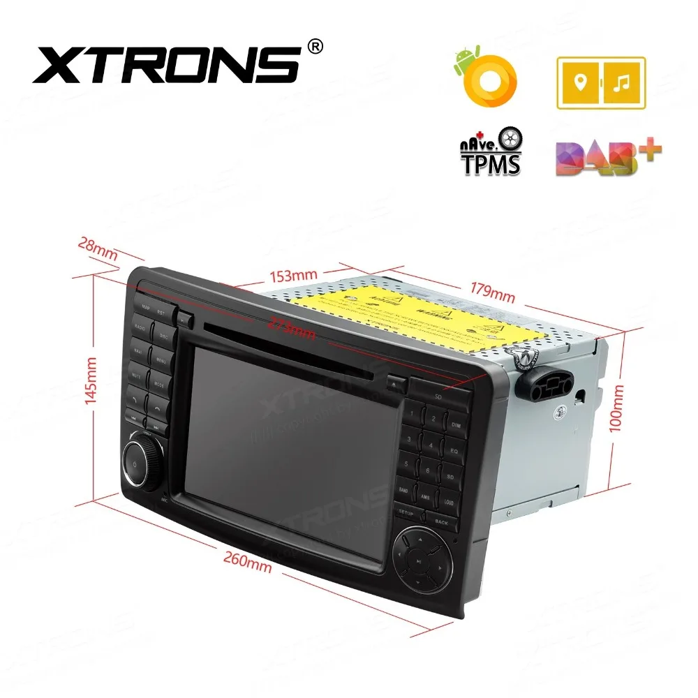 Clearance Android 8.0 OS 7" Car DVD Multimedia Navigation GPS Radio for Mercedes-Benz ML-Class W164 2005-2011 & GL-Class X164 2006-2012 5