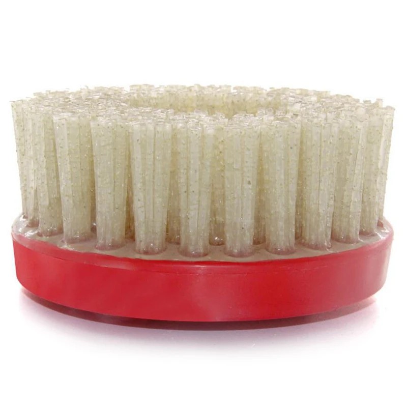 RIJILEI 10PCS/Set 4inch Snail lock Diamond abrasive Brushes for Marble antique surface Round diamond Antique abrasive brush YG15