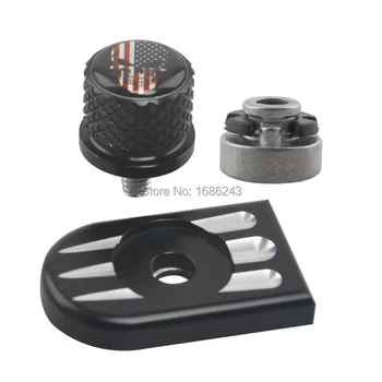 

New Motorcycle Black Rear Fender Seat Bolt &Tab Screw Nut& Mount Cover Fits for Harley Touring Sporter 883 1200 XL 1996-2017