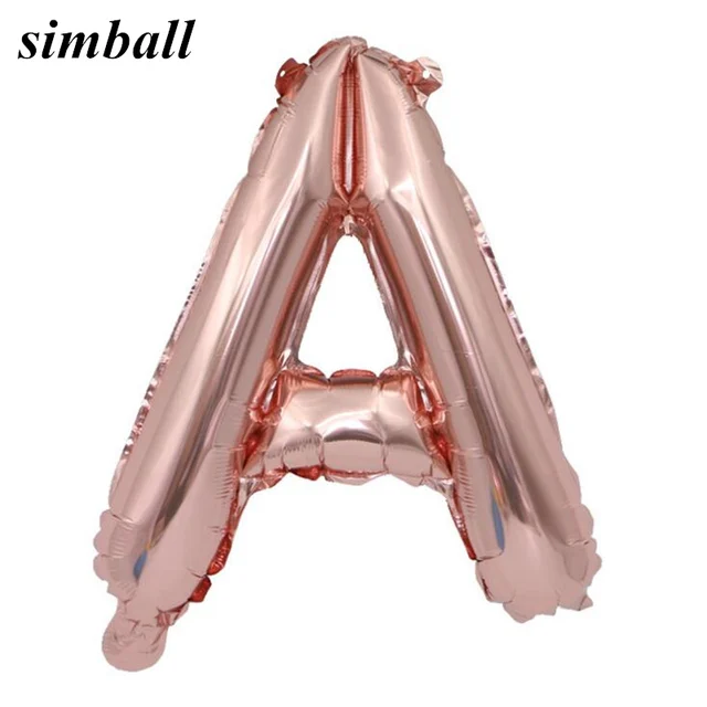 16inch unicorn party 40 birthday Rose Gold letter balloons Foil Helium Balloons wedding birthday party decorations kids Supplies