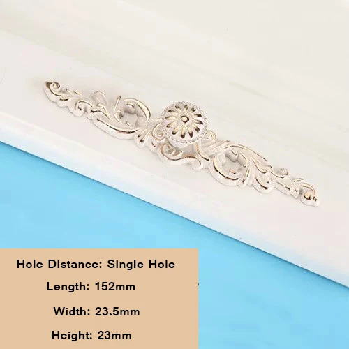 D 1pc Ivory WhiteZnic Alloy Cabinet Knobs Euro-Style Furniture Solid Creative Antique Cupboard Closet Drawer Vintage Cabinet Pull - Цвет: D