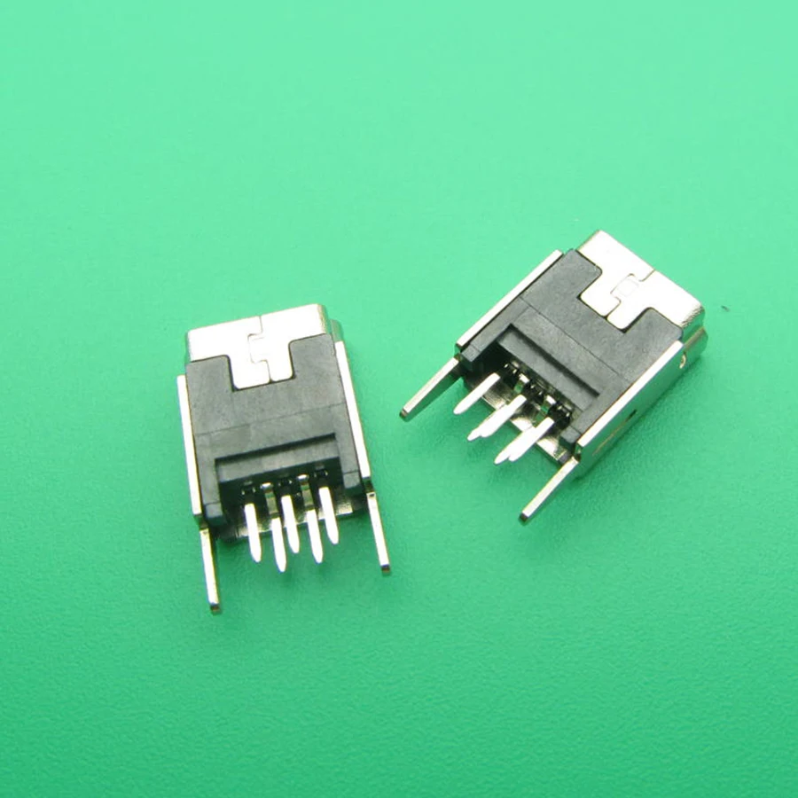 10 шт Мини Тип usb B 5-контактный разъем DIP Вертикальная ножка гнездо разъема ПП 180 градусов V3 Micro USB