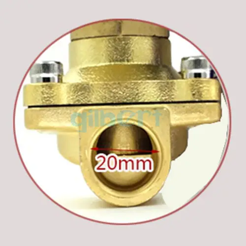 DC12/24 V AC110/220 V 1/" BSPP нормально открытым латунь Газ и нефть Вода электромагнитный клапан