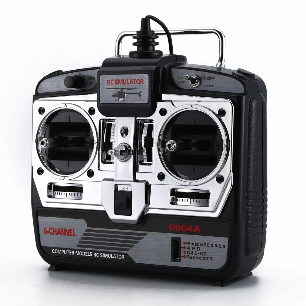 6CH RC Flight Simulator JTL-0904A Support Realflight G7 Phoenix 5.0 XTR Remote Control Helicopter Fixed-wing Drone