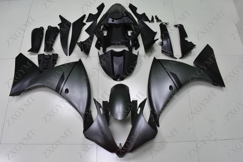 Обтекатели для Yamaha YZFR1 2009-2011 материя серого и черного цветов, Обтекатели для Yamaha YZFR1 10 11 набор для всего тела YZF1000 R1 10 11