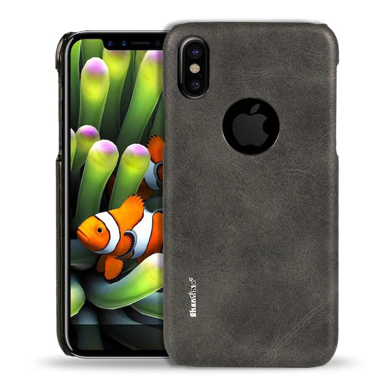 30 шт./партия роскошный кожаный чехол для iPhone X