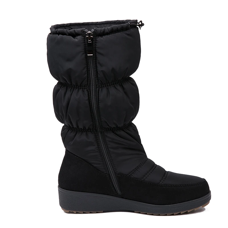 IMG_3974AIMEIGAO High Quality Winter Snow Boots For Women Waterproof Thick Bottom Flats Comfortable Heels Shoes Fur Warm Boots For Snow