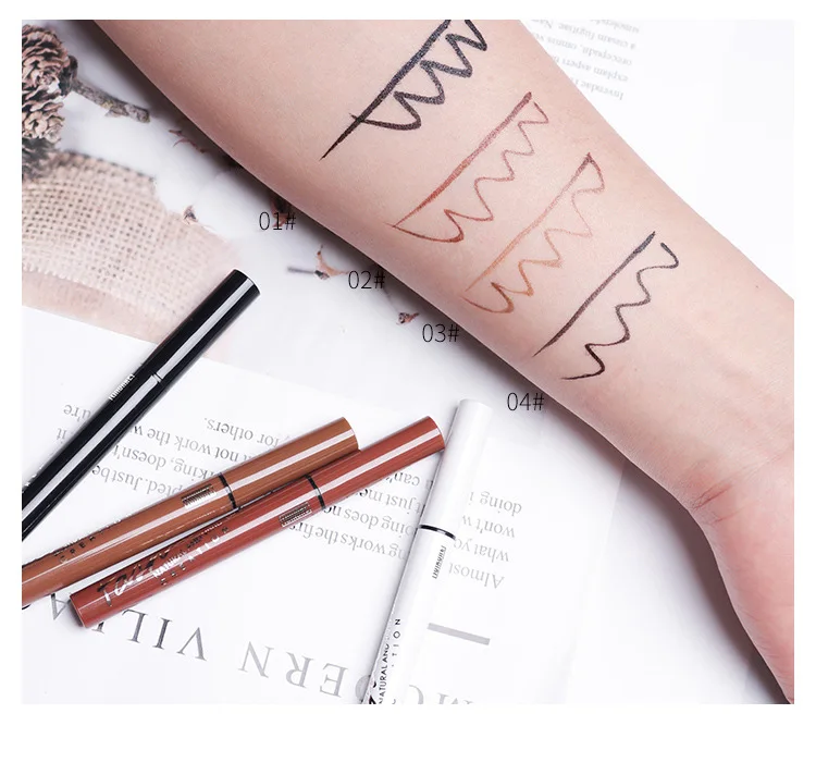 1PCS Makeup SU KA NA star dream color eyeliner beginners waterproof and sweat prevention lasting no dizzy eye Liner Pen