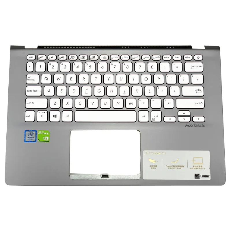 1 шт. 90% Ноутбук Упор для рук корпус C с клавиатурой для Asus S4300UN8250 S4300F