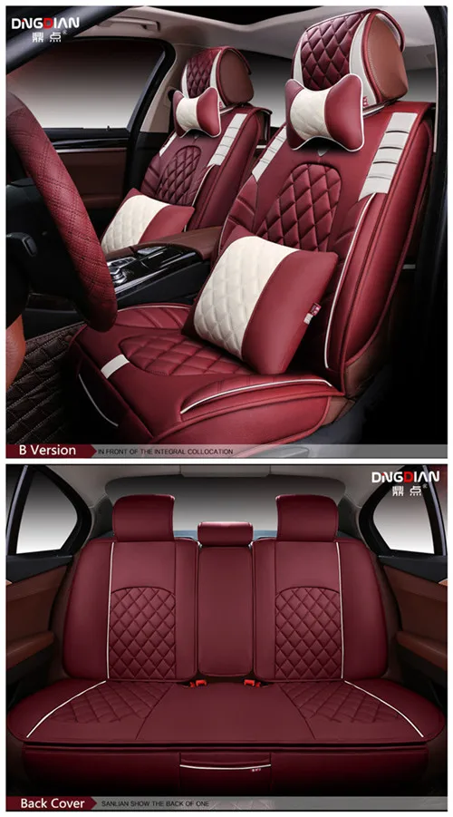3D Стайлинг Автокресло Обложка для Volvo C30 S40 S60L V40 V60 XC60 XC90, высокая-волокна кожи - Название цвета: Verson B