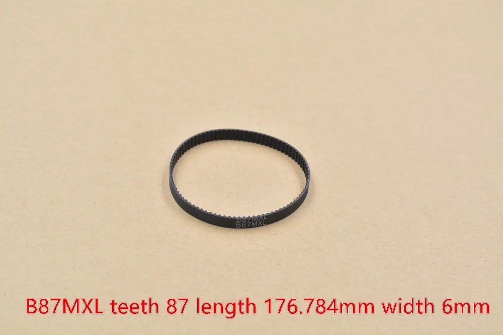 

3d printer belt 69MXL B87MXL closed loop rubber timing teeth 87 length 176.784mm width 6mm