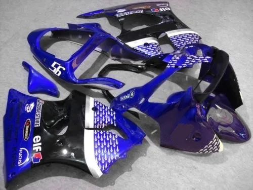 Комплект обтекателей под давлением для KAWASAKI Ninja ZX6R 636 00 01 02 ZX 6R 2000 2001 2002 ABS синий