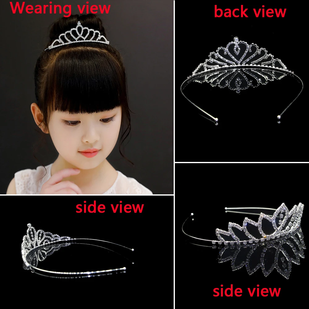 AINAMEISI New Princess Tiaras and Crowns Headband Kid Girls Bridal Prom Crown Wedding Party Accessiories Fashion Hair Jewelry jewelry accessories hair accessory hair headdress bridal headwear hair band crown
