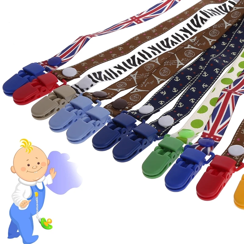 

New 1Pc Newborn Infant Baby Dummy Chain Pacifier Clip Holder Soother Nipple Leash Strap