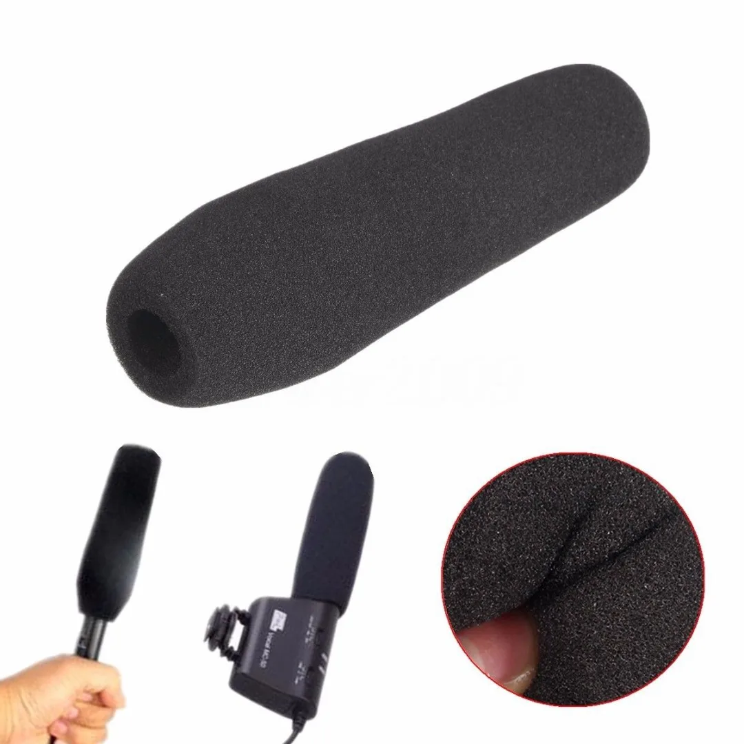 21cm Mic Microphone Foam Sponge Windscreen Shotgun Cover for Sony Interview Mic